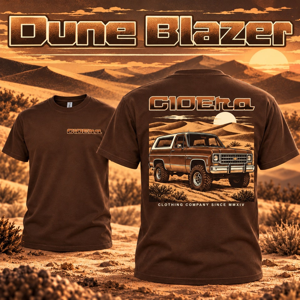 Dune Blazer men's shirt with squarebody K5 Blazer desert design