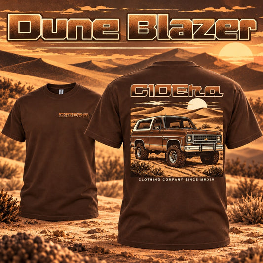 Dune Blazer men's shirt with squarebody K5 Blazer desert design