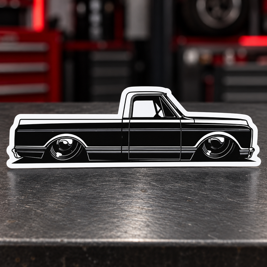 Laid Out 67-72 Sticker