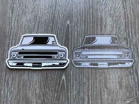 Truck Front 67-68 Sticker