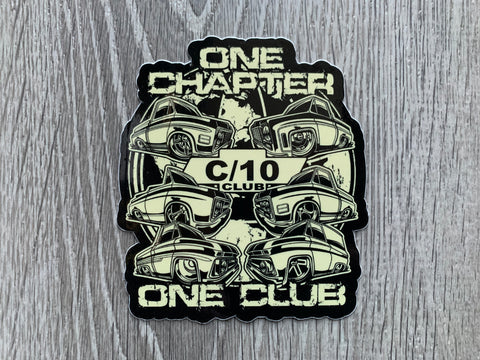 C10 Club One Chapter Sticker