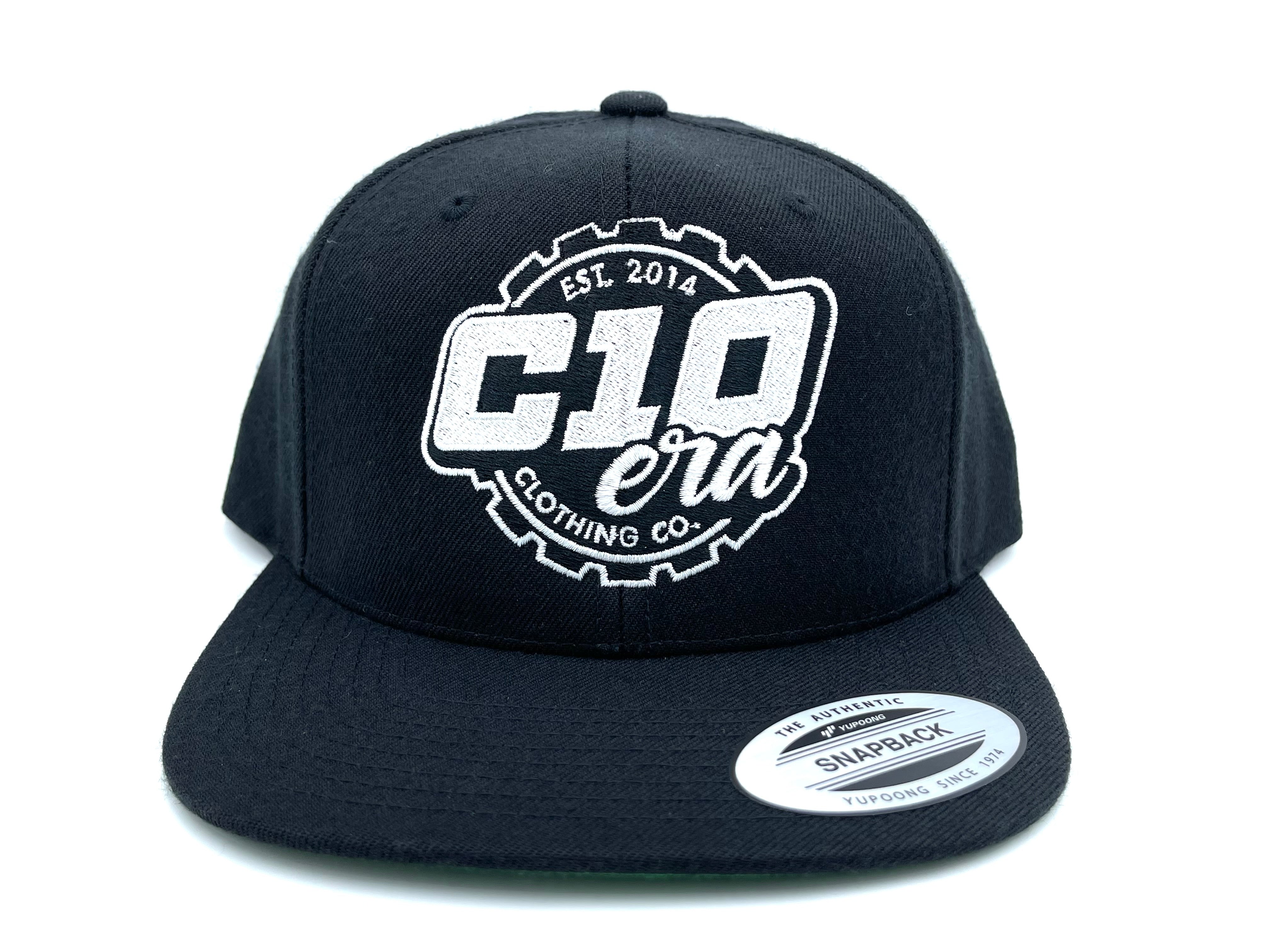 Gear Logo Snapback Black/White – C10 ERA