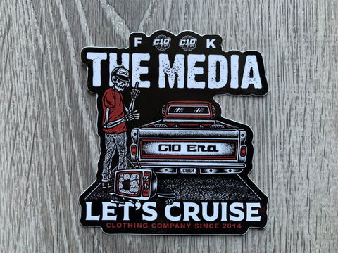 F-The Media Let’s Cruise Sticker