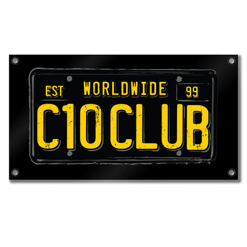 C10 Club Plate Banner 28x48